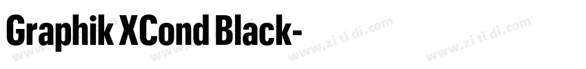 Graphik XCond Black字体转换